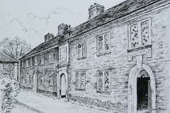 Diamond panes of Ravenstone almshouses