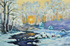 Snowy dell