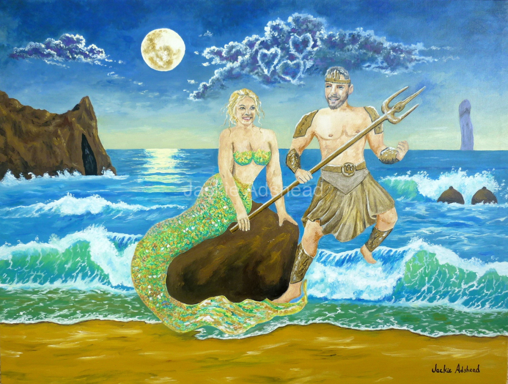Poseidon and the mermaid