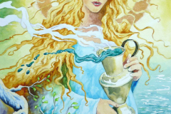 Ervette of the green fresh water