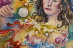 The girl with the universe in her hair