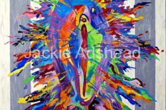 Fantasy Fanny logo and private copyright - 20 x 16 inches Acrylics on board
